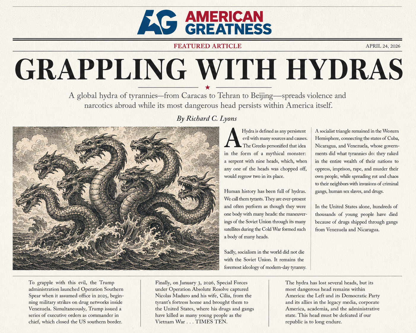 Grappling with Hydras