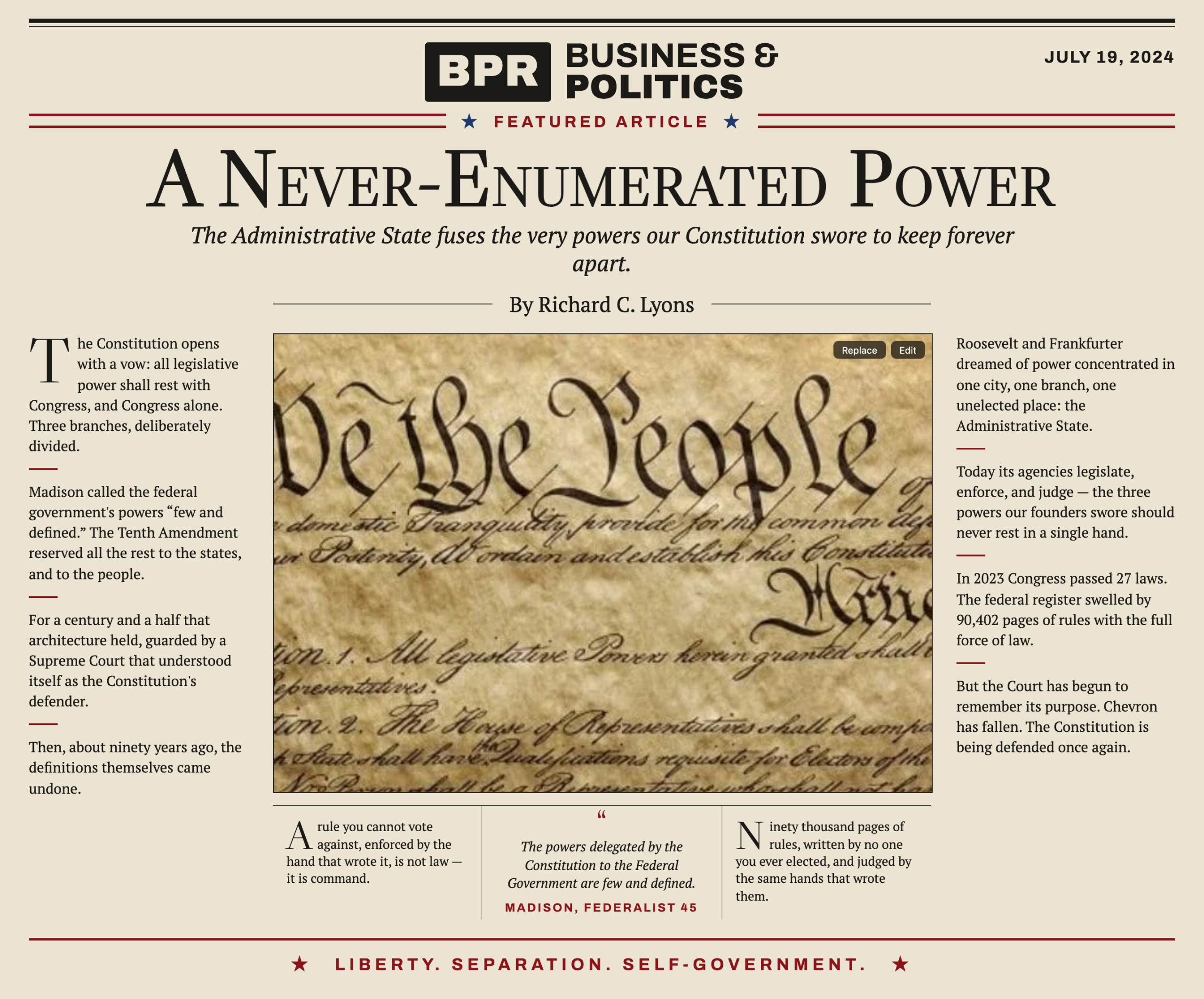 A never-enumerated power