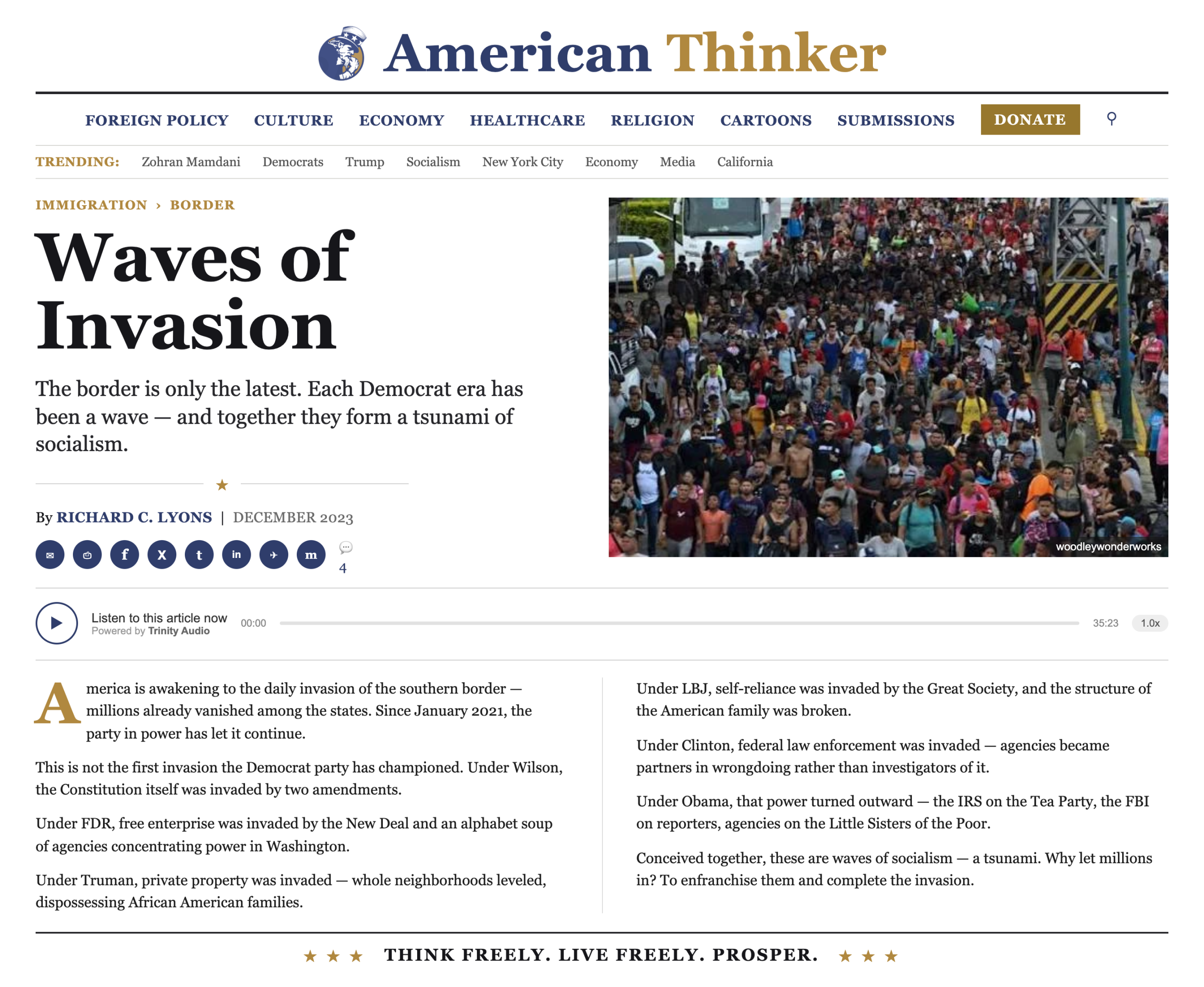 Waves of Invasion