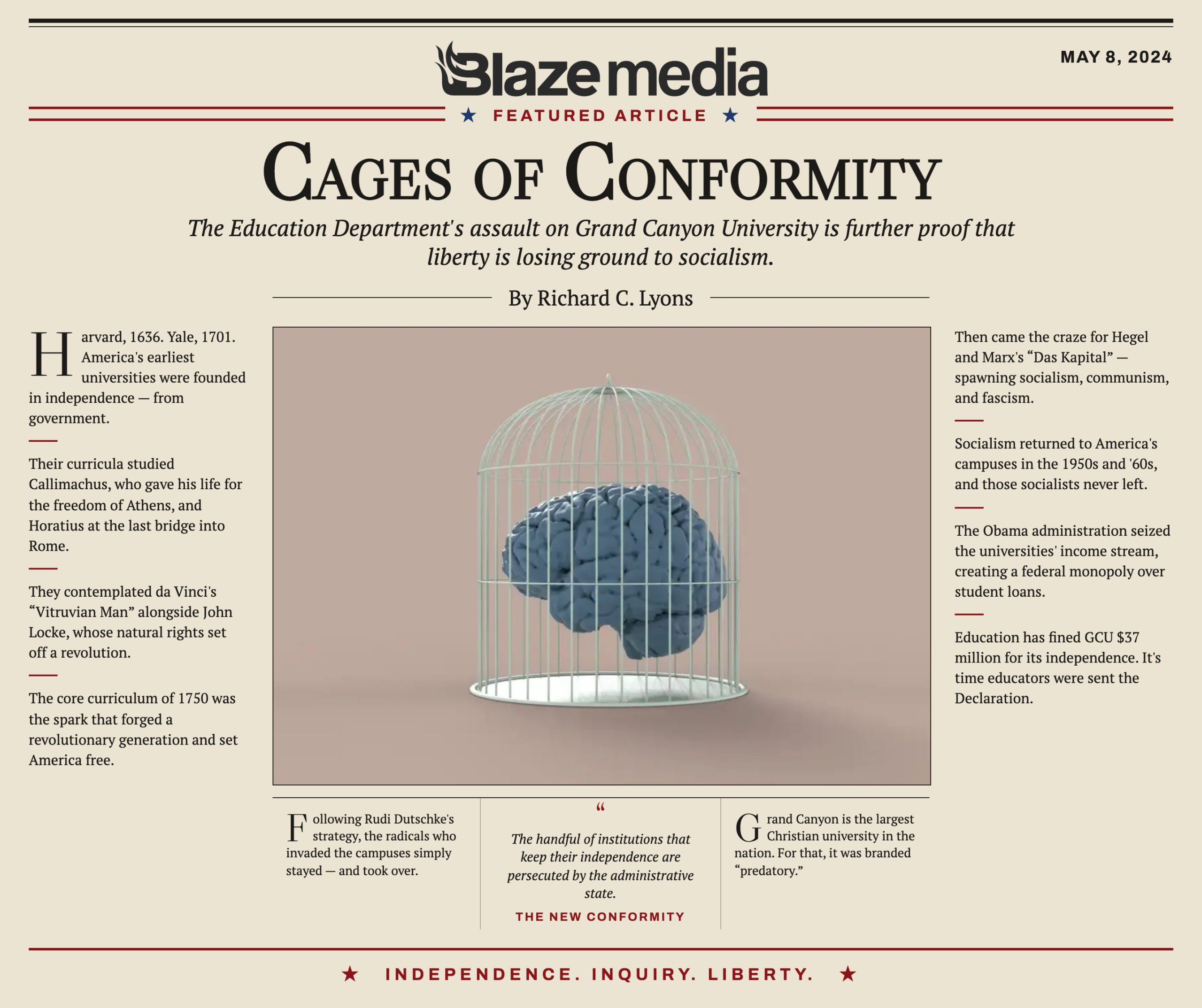 How US universities morphed from cradles of liberty to cages of conformity