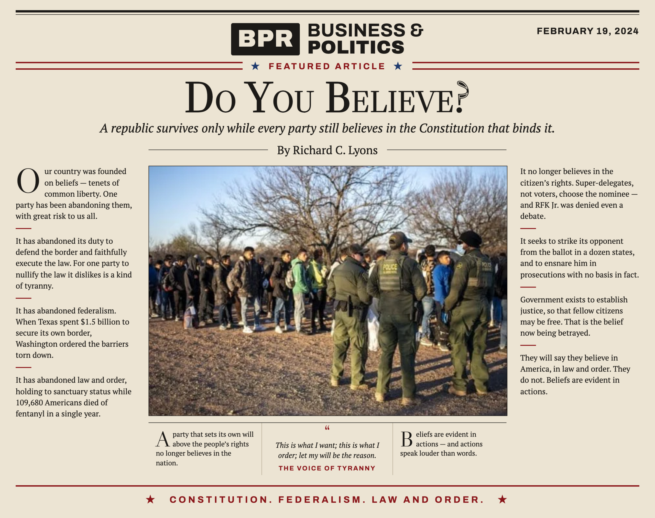 Do you believe?